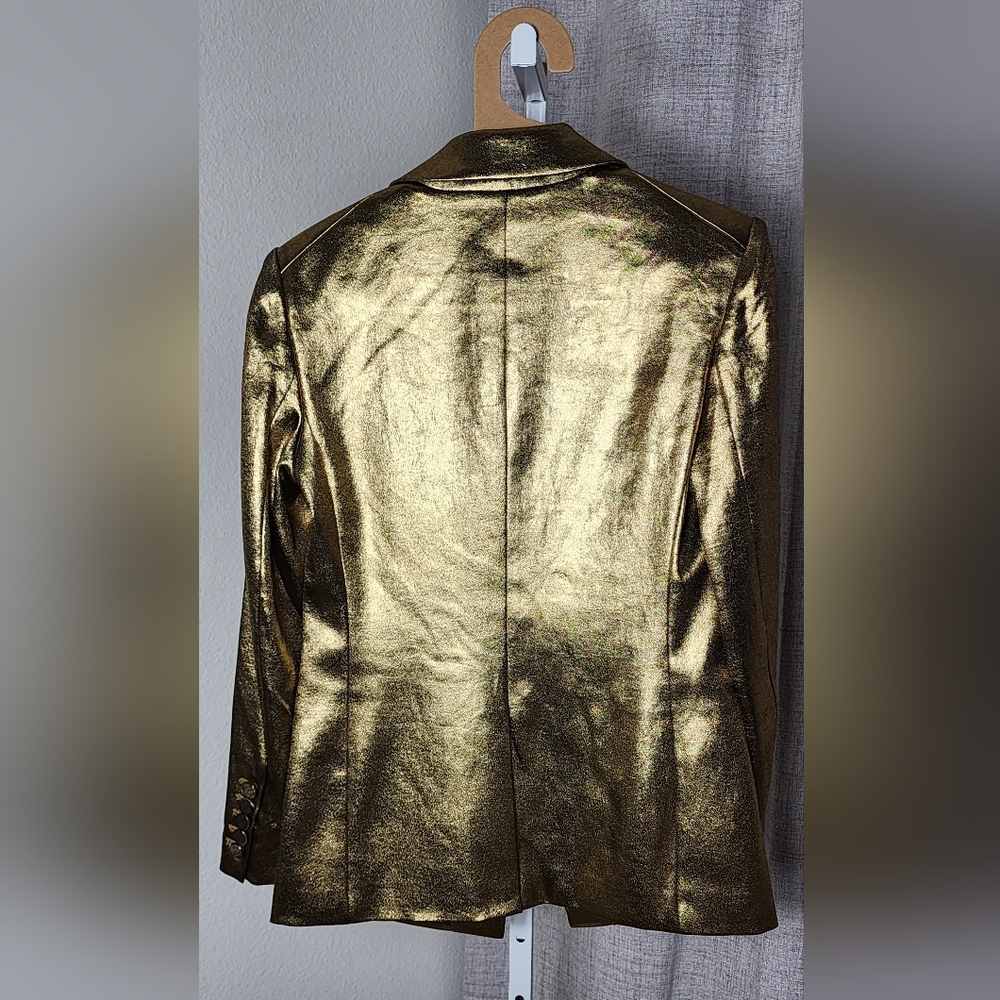 Veronica Beard Gold Metallic Blazer - Picture 10 of 14